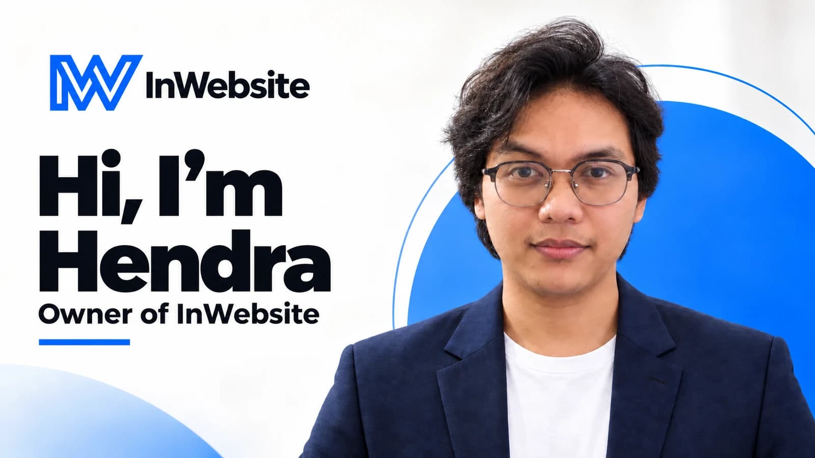 Hi, I'm Hendra, Owner of InWebsite — introduction video thumbnail