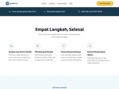 Website CuciKilat Laundry