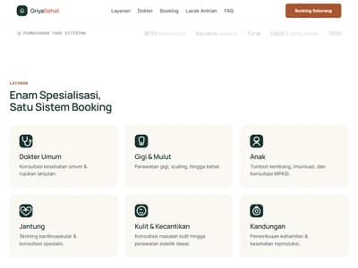 Website Klinik Griya Sehat