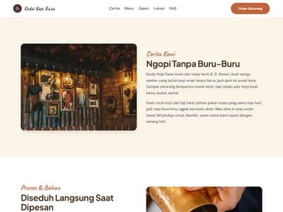 Website Kedai Kopi Rasa