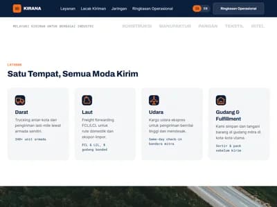 Website Kirana Logistics