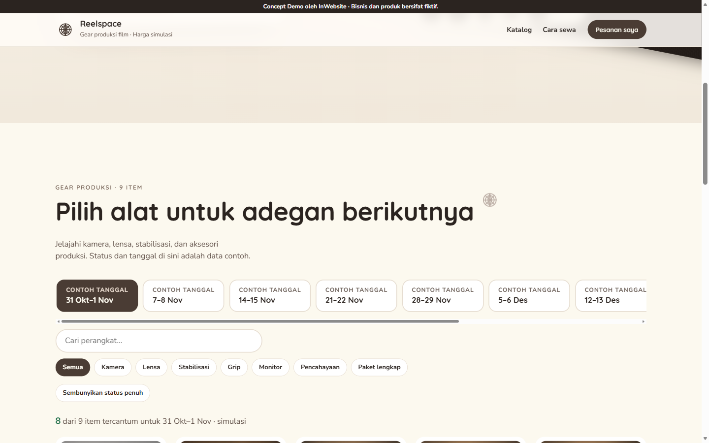 Reelspace - Tangkapan layar 1